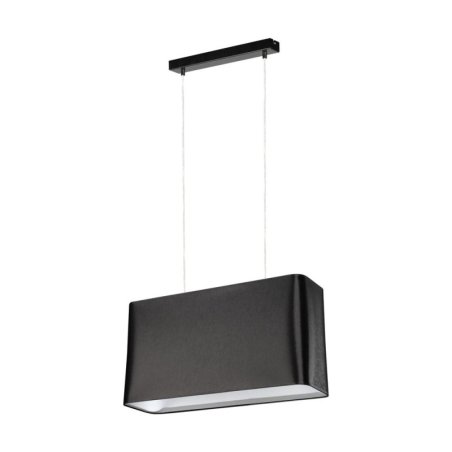 Cadre Lampa Wisząca 2xE27 Max.40W Czarny/Transparentny PVC/Czarny