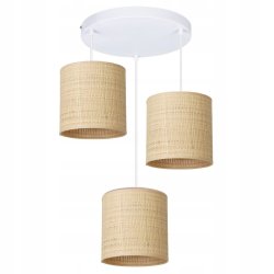 Lampy z abażurami rattanowymi