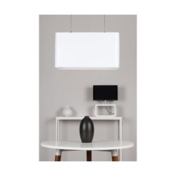 Cadre Lampa Wisząca 2xE27 Max.40W Dąb Olejowany/Transparentny PVC/Biały