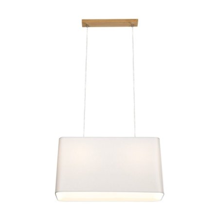 Cadre Lampa Wisząca 2xE27 Max.40W Dąb Olejowany/Transparentny PVC/Szary