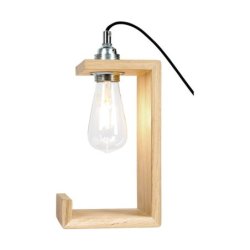 Elle Lampa Stołowa 1xE27 Max.15W Dąb Olejowany/Czarny