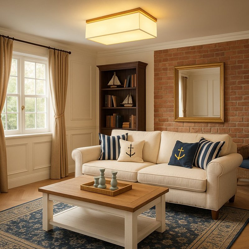 Vertiga Lampa Sufitowa 4xE27 Max.25W Dąb Olejowany/Szary/Biały