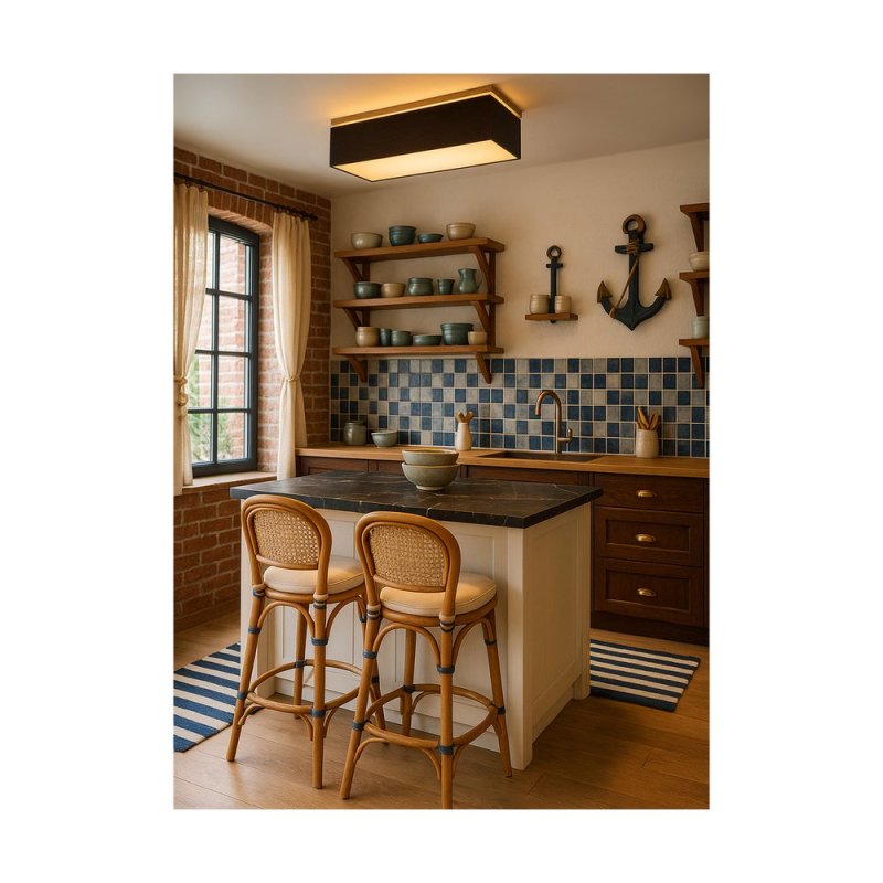 Vertiga Lampa Sufitowa 4xE27 Max.25W Dąb Olejowany/Czarny/Biały