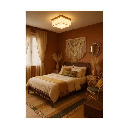 Vertiga Lampa Sufitowa 4xE27 Max.25W Dąb Olejowany/Szary/Biały