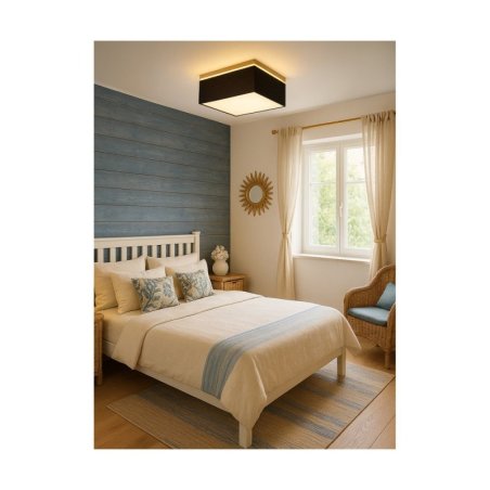 Vertiga Lampa Sufitowa 4xE27 Max.25W Dąb Olejowany/Czarny/Biały