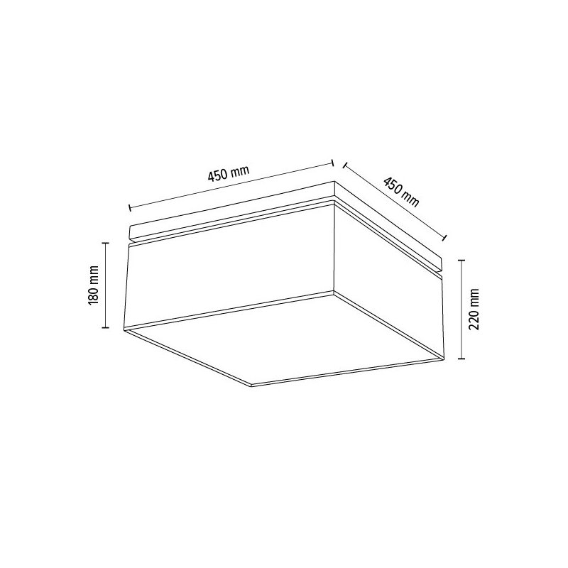 Vertiga Lampa Sufitowa 4xE27 Max.25W Dąb Olejowany/Czarny/Biały