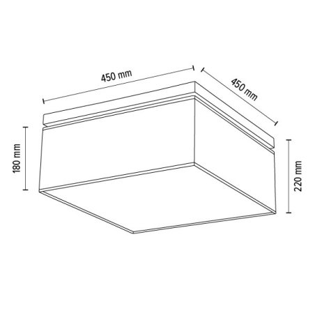 Vertiga Lampa Sufitowa 4xE27 Max.25W Dąb Olejowany/Czarny/Biały