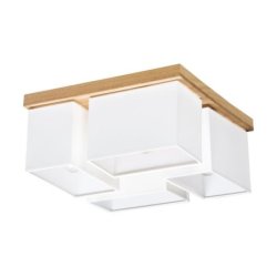 Paloma Lampa Sufitowa 4xE27 Max.25W Dąb Olejowany/Biały