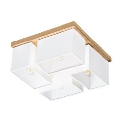 Paloma Lampa Sufitowa 4xE27 Max.25W Dąb Olejowany/Biały