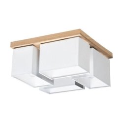 Paloma Lampa Sufitowa 4xE27 Max.25W Dąb Olejowany/Szary