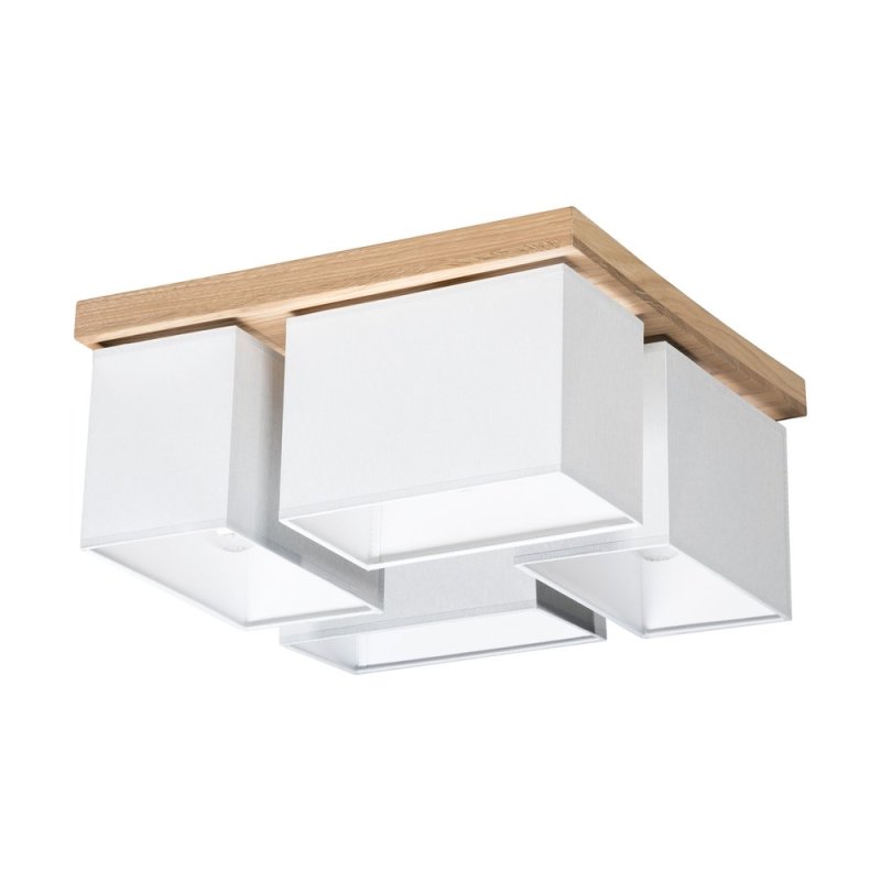 Paloma Lampa Sufitowa 4xE27 Max.25W Dąb Olejowany/Szary