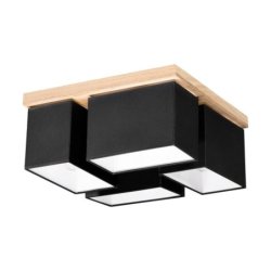 Paloma Lampa Sufitowa 4xE27 Max.25W Dąb Olejowany/Czarny