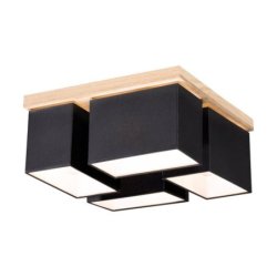 Paloma Lampa Sufitowa 4xE27 Max.25W Dąb Olejowany/Czarny