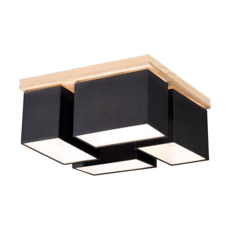 Paloma Lampa Sufitowa 4xE27 Max.25W Dąb Olejowany/Czarny