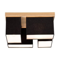 Paloma Lampa Sufitowa 4xE27 Max.25W Dąb Olejowany/Czarny