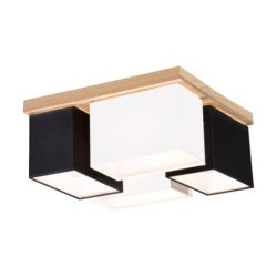 Paloma Lampa Sufitowa 4xE27 Max.25W Dąb Olejowany/Biały/Czarny
