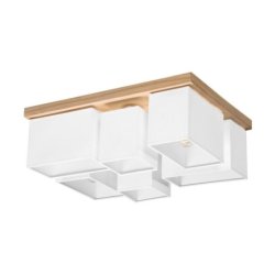 Paloma Lampa Sufitowa 6xE27 Max.25W Dąb Olejowany/Biały