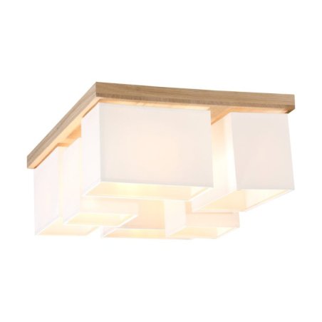 Paloma Lampa Sufitowa 6xE27 Max.25W Dąb Olejowany/Biały
