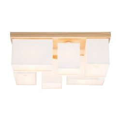 Paloma Lampa Sufitowa 6xE27 Max.25W Dąb Olejowany/Biały
