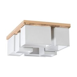 Paloma Lampa Sufitowa 6xE27 Max.25W Dąb Olejowany/Szary