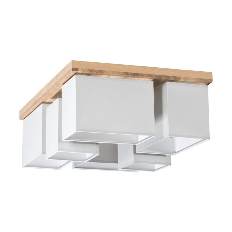 Paloma Lampa Sufitowa 6xE27 Max.25W Dąb Olejowany/Szary