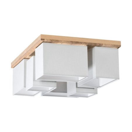 Paloma Lampa Sufitowa 6xE27 Max.25W Dąb Olejowany/Szary