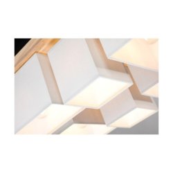 Paloma Lampa Sufitowa 6xE27 Max.25W Dąb Olejowany/Szary