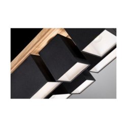 Paloma Lampa Sufitowa 6xE27 Max.25W Dąb Olejowany/Czarny