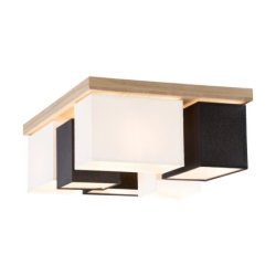 Paloma Lampa Sufitowa 6xE27 Max.25W Dąb Olejowany/Biały/Czarny