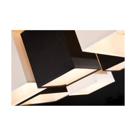 Paloma Lampa Sufitowa 6xE27 Max.25W Dąb Olejowany/Biały/Czarny