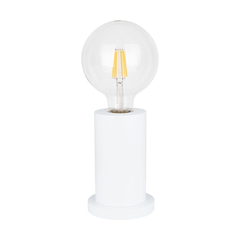 Tasse Lampa Stołowa 1xE27 Max.25W Biały/Transparentny PVC