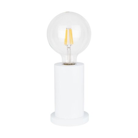 Tasse Lampa Stołowa 1xE27 Max.25W Biały/Transparentny PVC
