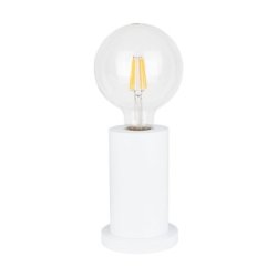 Tasse Lampa Stołowa 1xE27 Max.25W Biały/Transparentny PVC