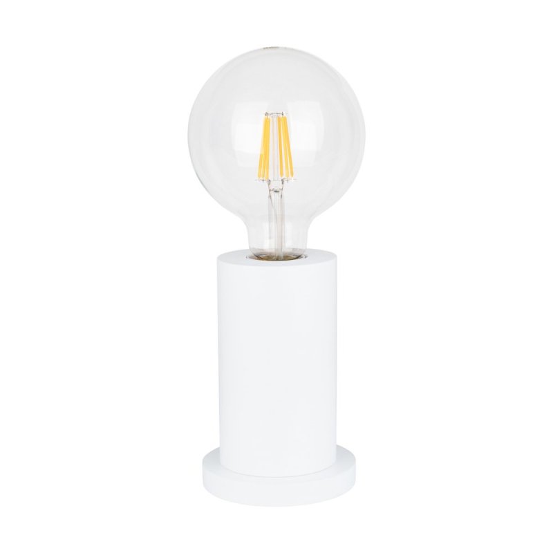 Tasse Lampa Stołowa 1xE27 Max.25W Biały/Transparentny PVC