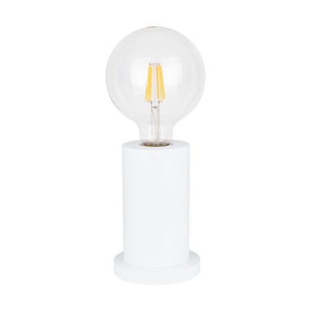 Tasse Lampa Stołowa 1xE27 Max.25W Biały/Transparentny PVC