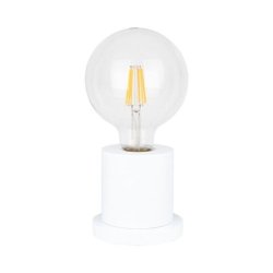 Tasse Lampa Stołowa 1xE27 Max.25W Biały/Transparentny PVC