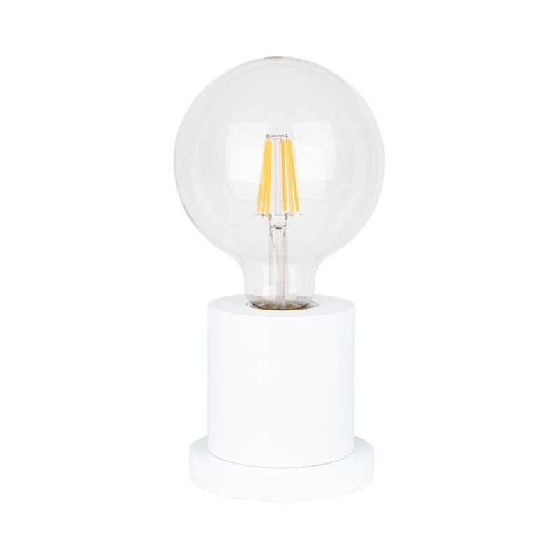 Tasse Lampa Stołowa 1xE27 Max.25W Biały/Transparentny PVC