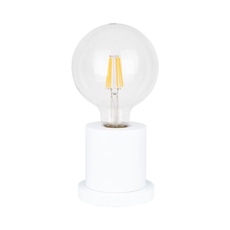Tasse Lampa Stołowa 1xE27 Max.25W Biały/Transparentny PVC