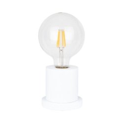 Tasse Lampa Stołowa 1xE27 Max.25W Biały/Transparentny PVC