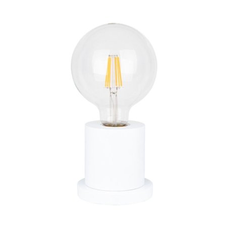 Tasse Lampa Stołowa 1xE27 Max.25W Biały/Transparentny PVC