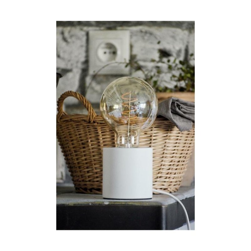 Minnie Lampa Stołowa 1xE27 Max.25W Biały/Transparentny PVC