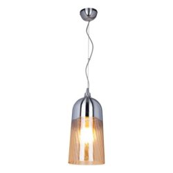 Daga Zwis 1xE27 60W Chrom/Transparentny