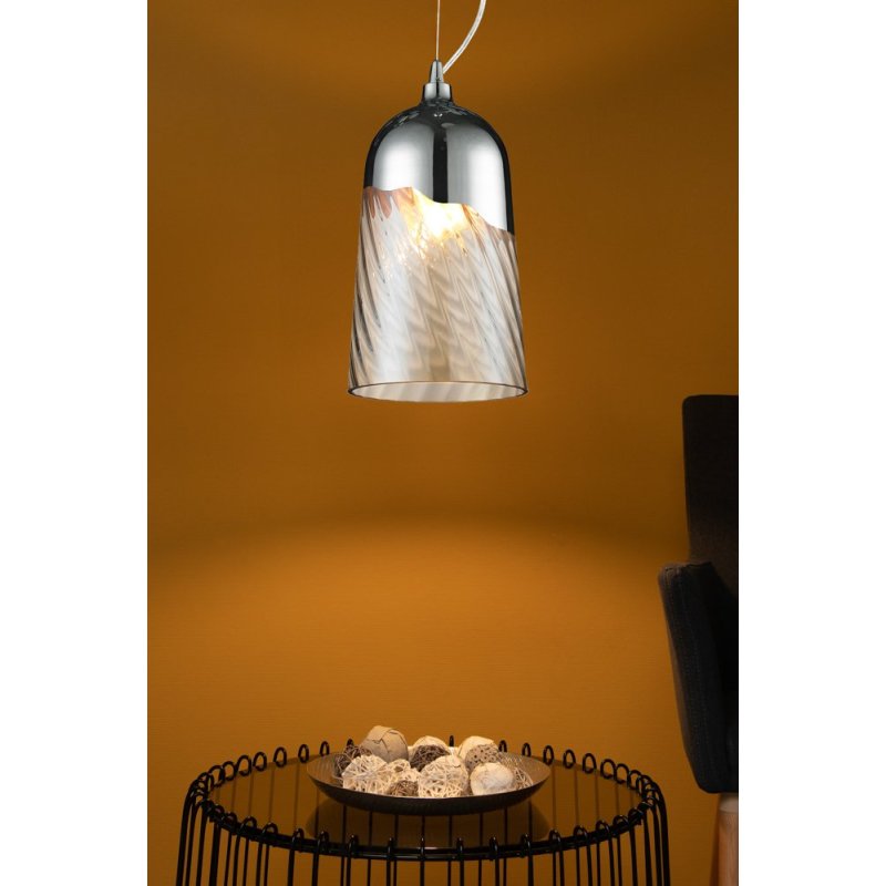 Daga Zwis 1xE27 60W Chrom/Transparentny