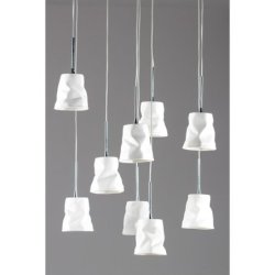 Joelle Lampa wisząca 9xG4 20W Chrom/Biały