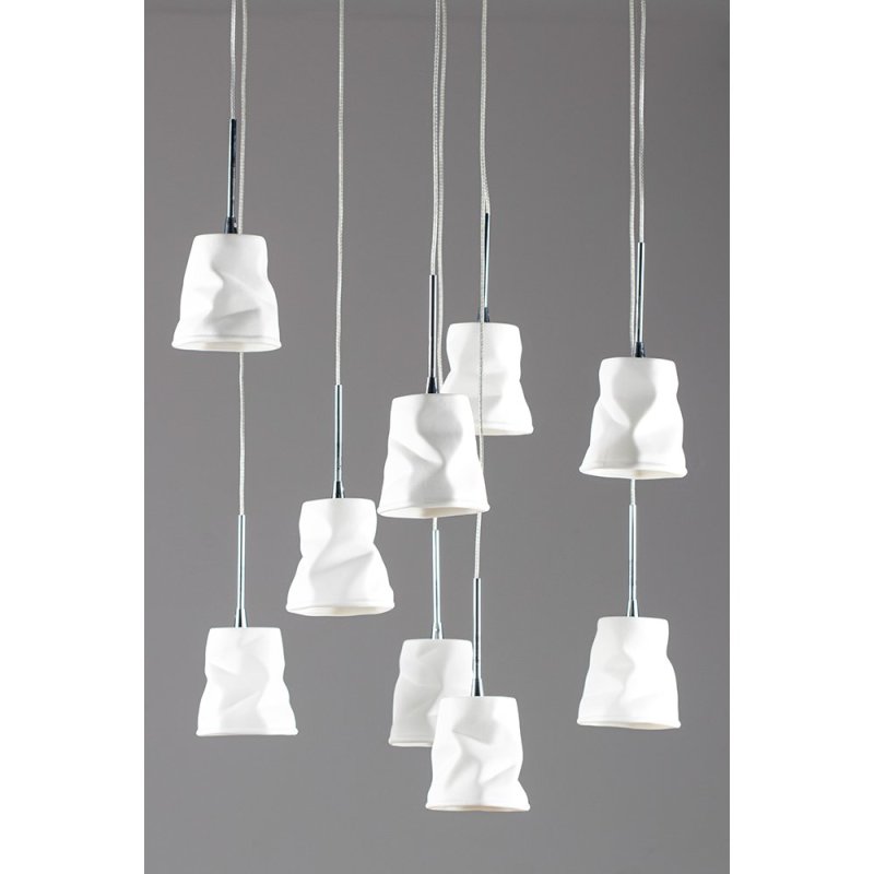 Joelle Lampa wisząca 9xG4 20W Chrom/Biały