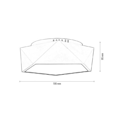 Arca Lampa Sufitowa incl. LED 24W Biały
