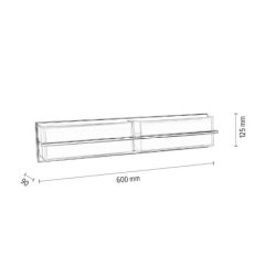 Sally Kinkiet incl. LED 20W Chrom/Biały