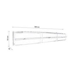 Sally Kinkiet incl. LED 30W Chrom/Biały