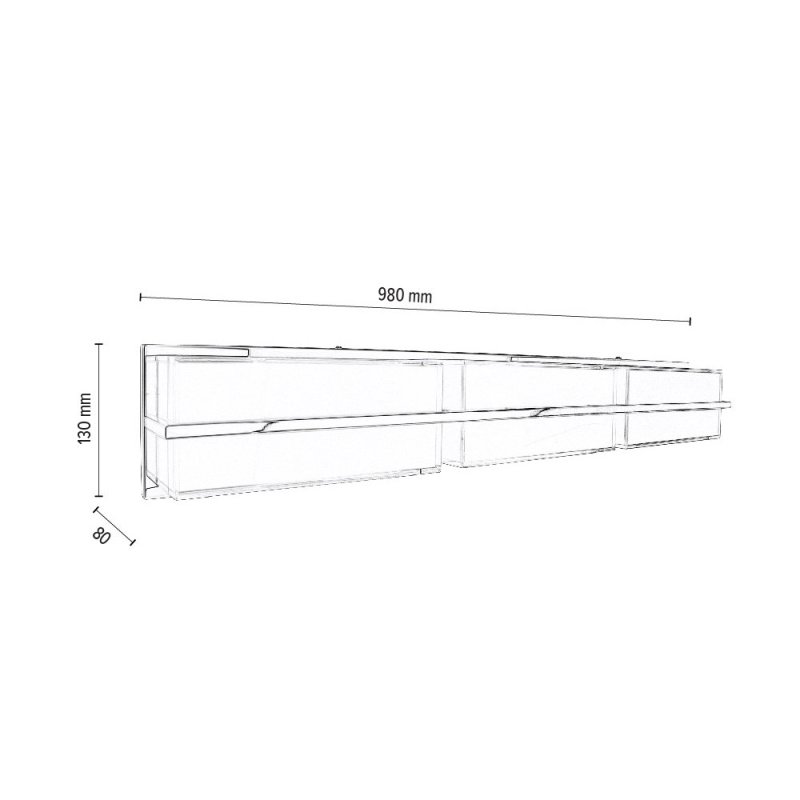 Sally Kinkiet incl. LED 30W Chrom/Biały