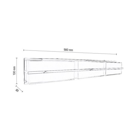 Sally Kinkiet incl. LED 30W Chrom/Biały